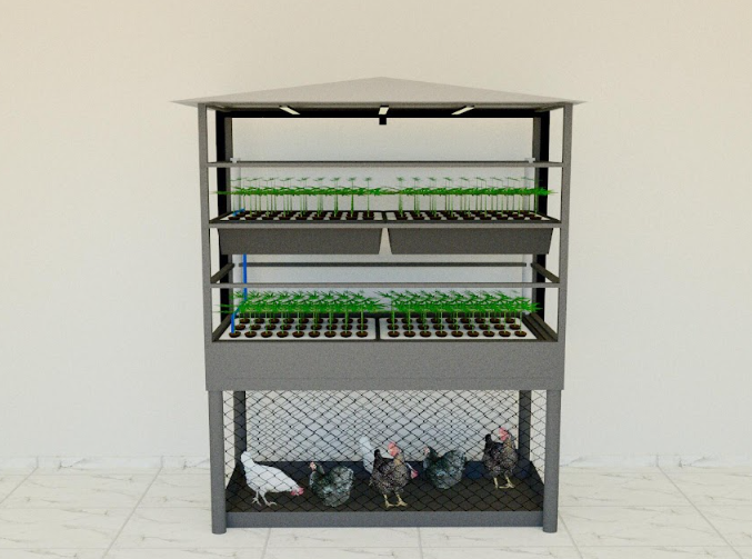 Cubic shaped  hydroponics device- جهاز الزراعة المائية  مكعب الشكل